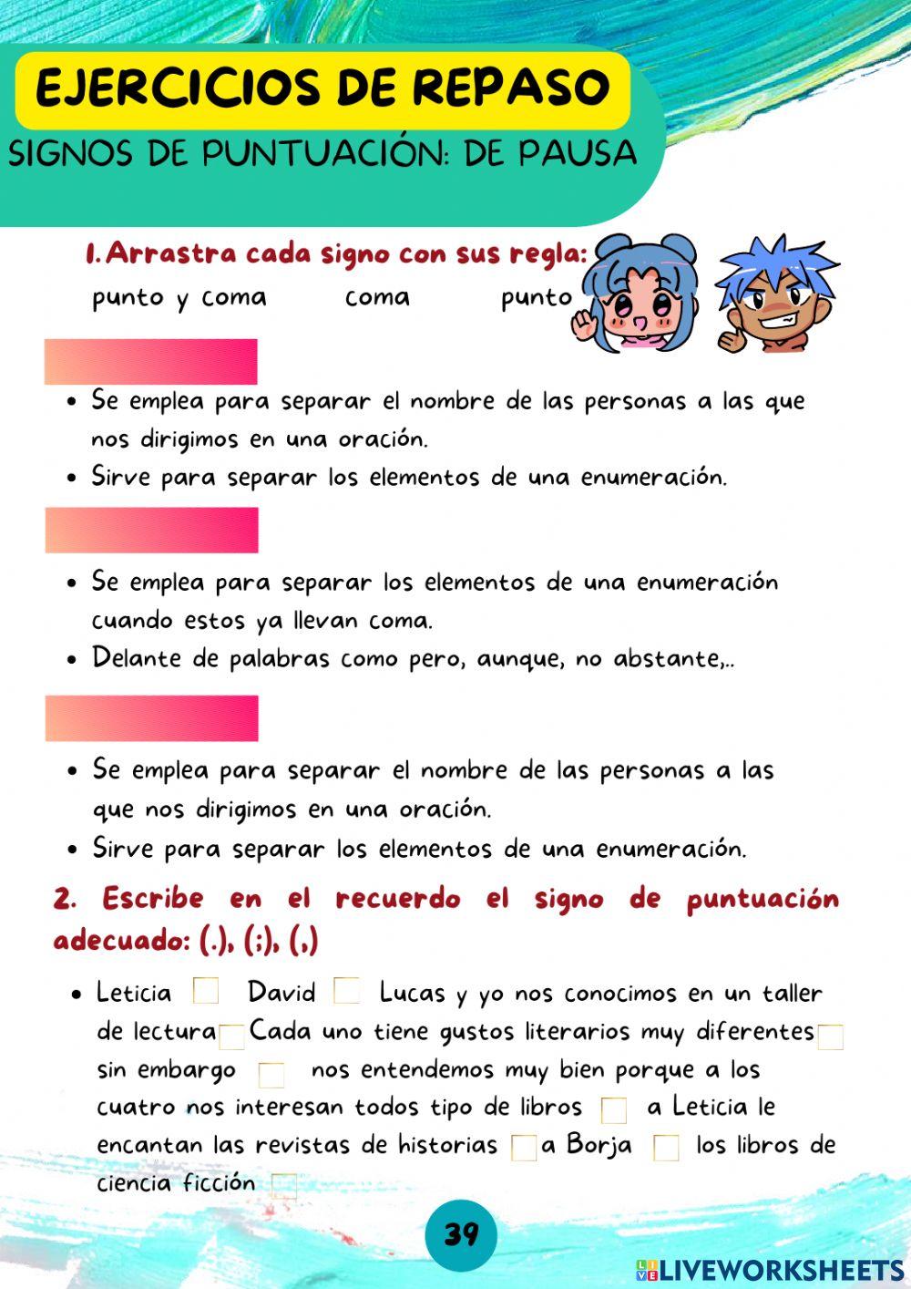 Signos de Puntuación