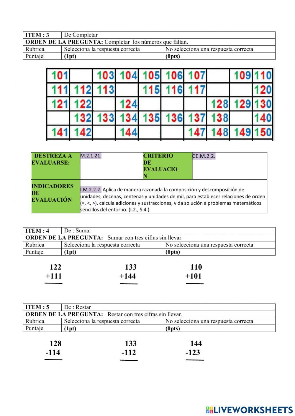 Evaluación segundo quimestre