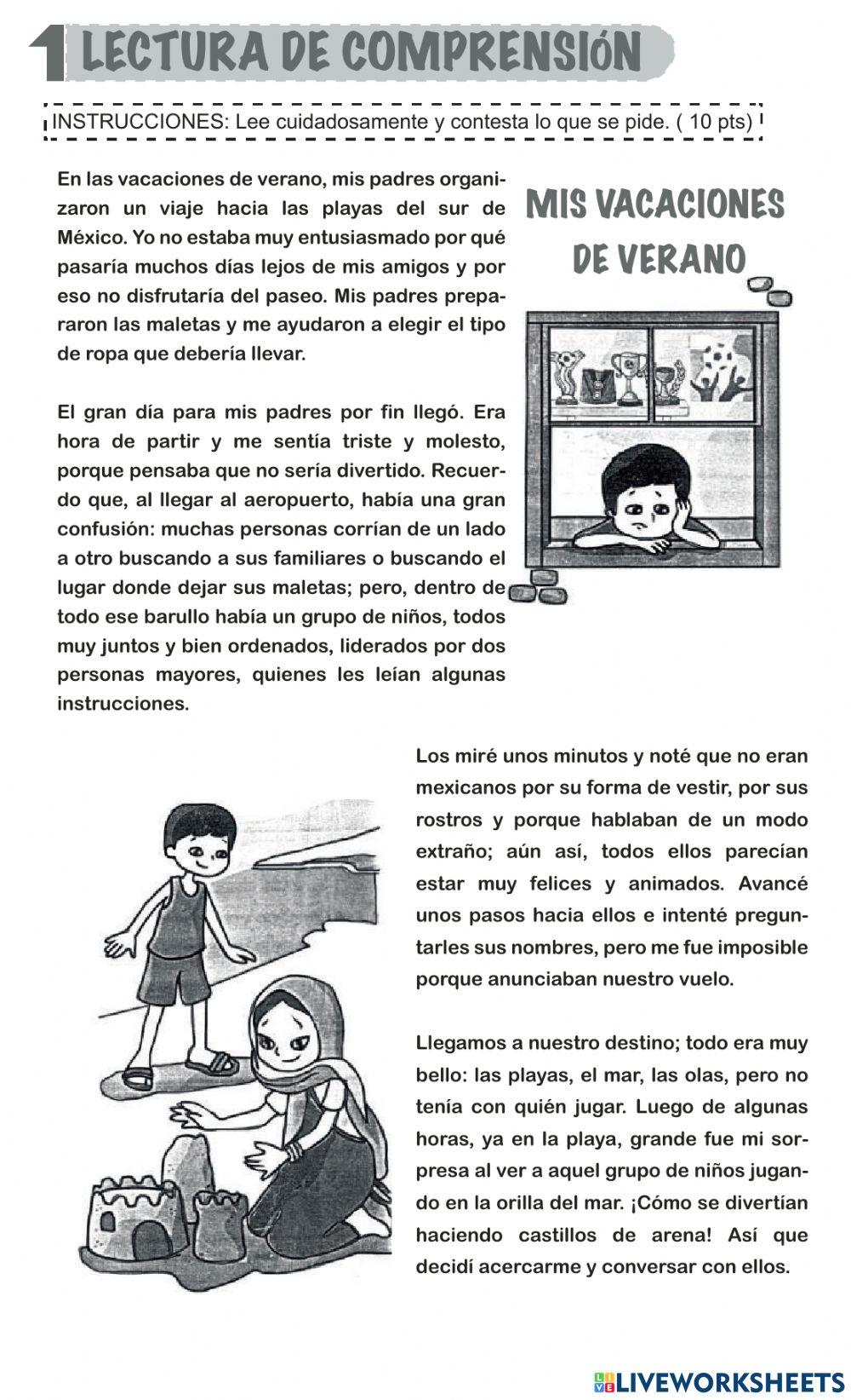 Lectura de comprensión