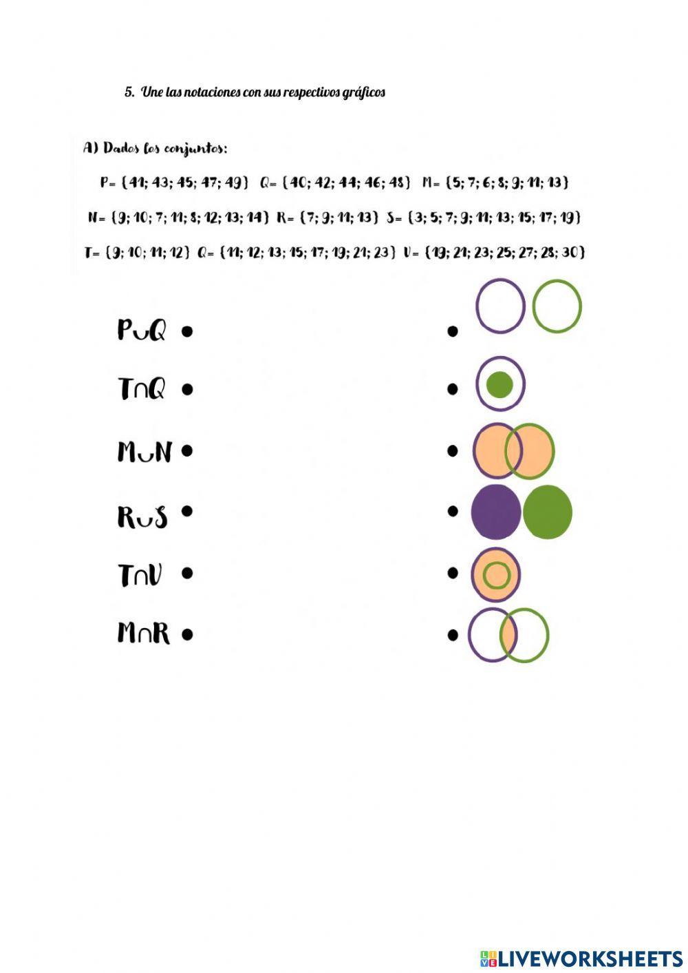 Operacion de conjuntos