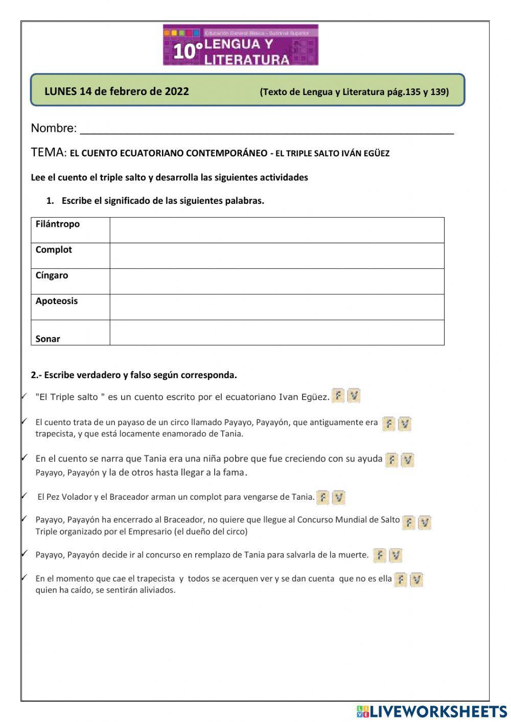 El cuento ecuatoriano