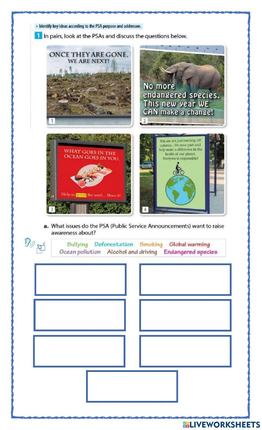 Public Service Announcements