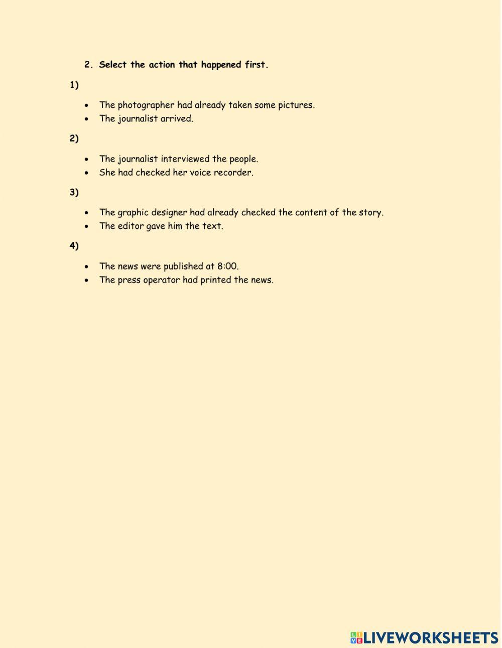 From the inside of a newspaper