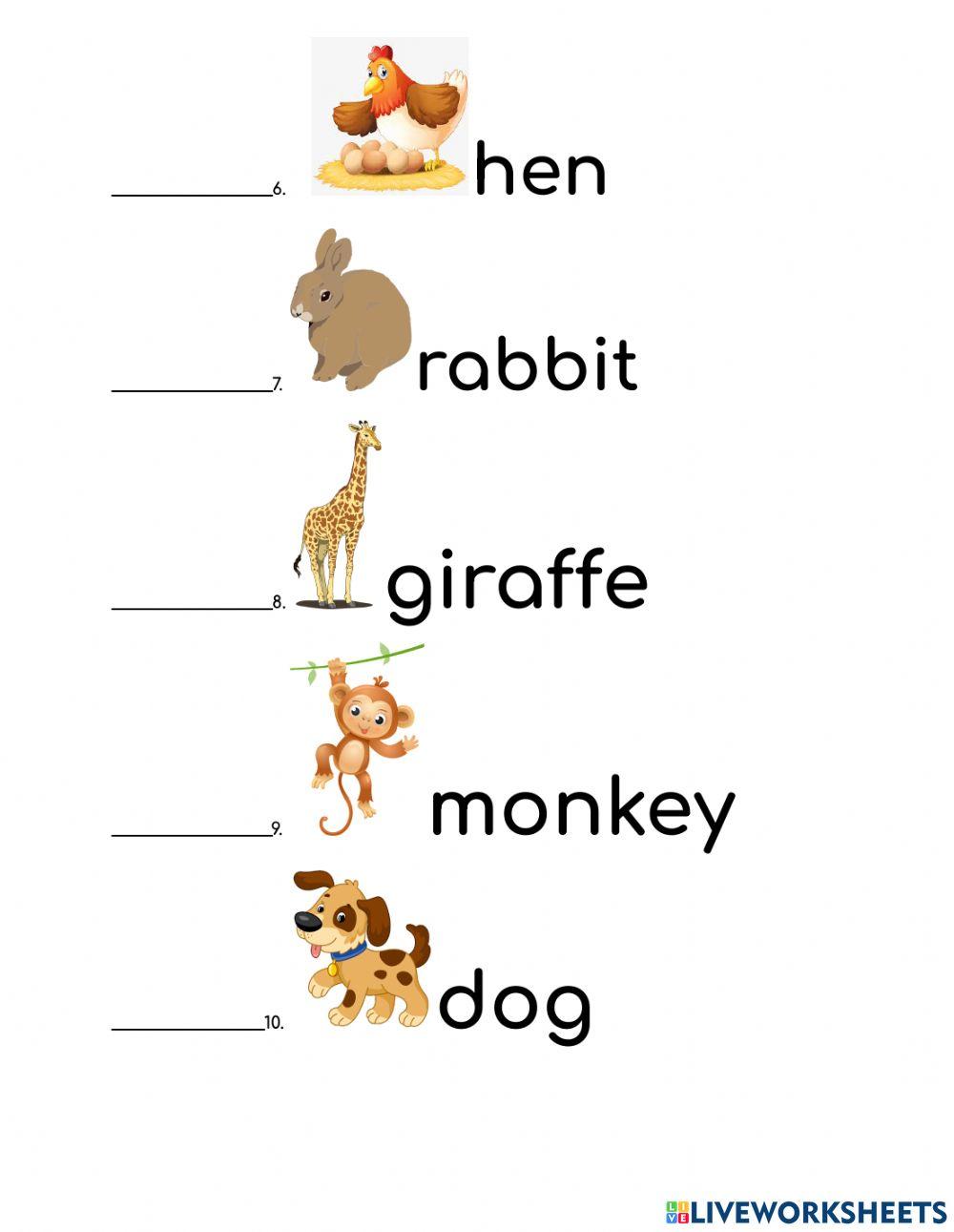 Pet,Farm and Zoo Animals Tame & Wild