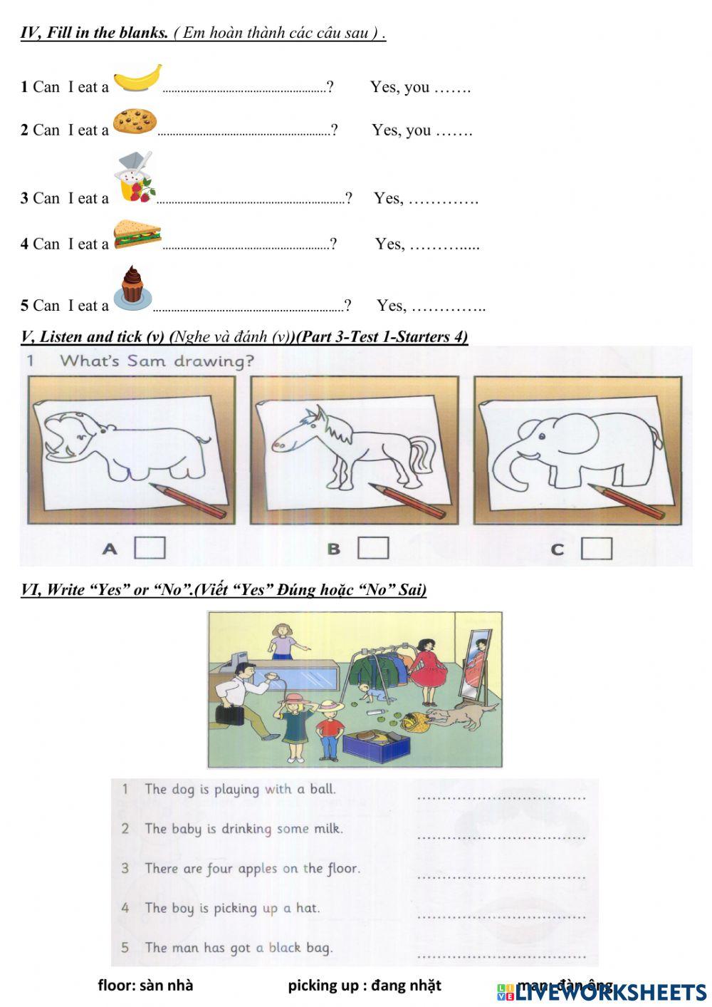 3A1-Lesson 6- Would you like some fries?