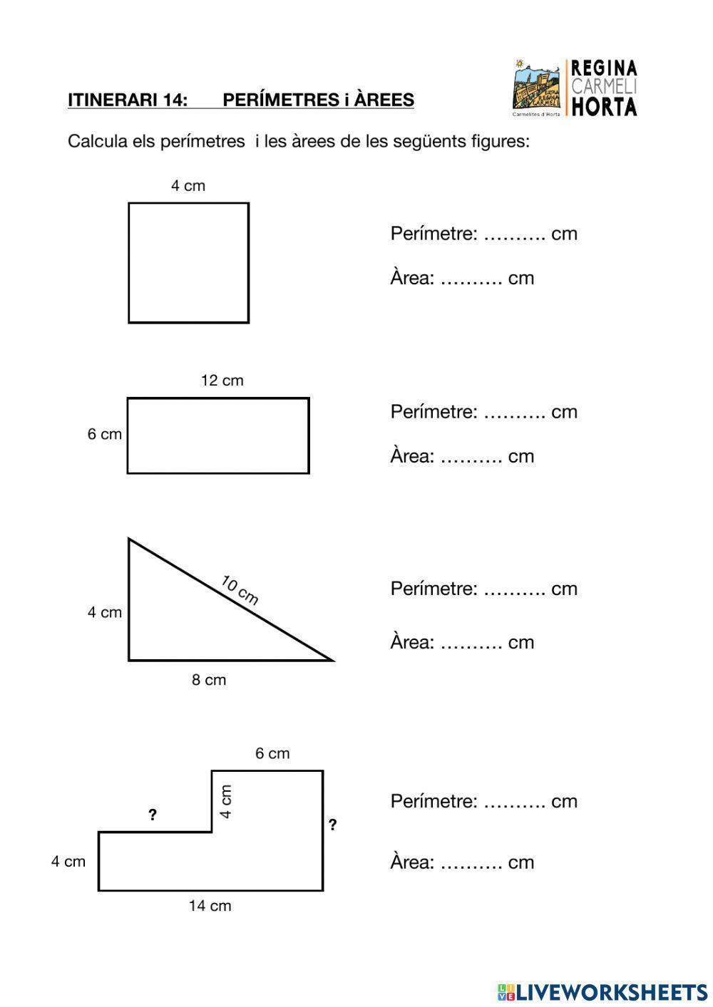 Perímetres i àrees