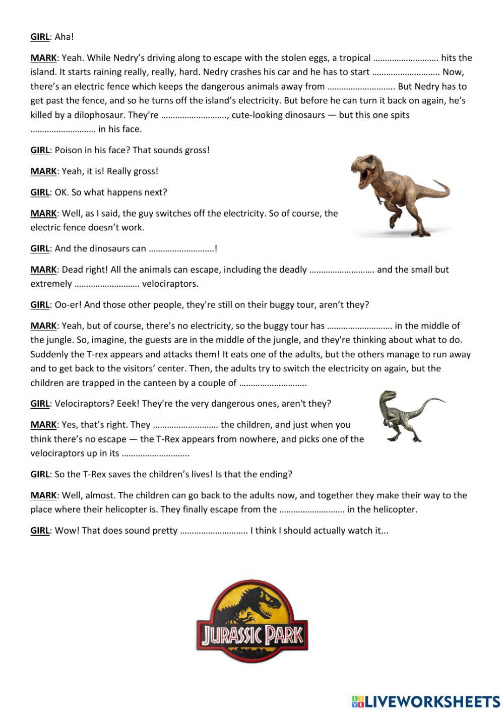 More3 UNIT 2 reading sheet (CD14)