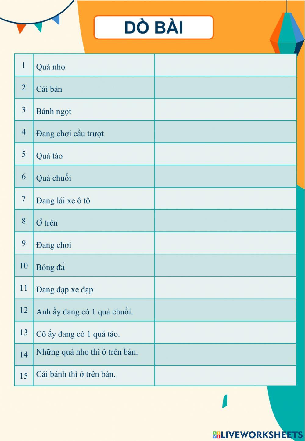 Dò bài lớp 2- 14-2