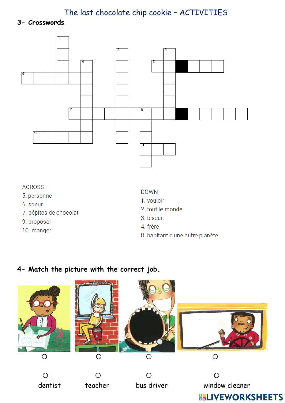 Activities - Book - The last chocolate chip cookie