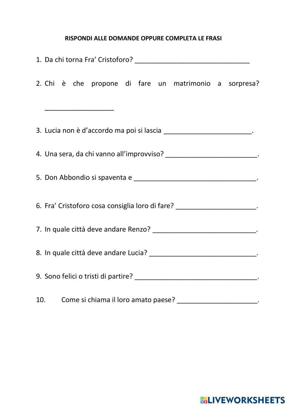 I Promessi Sposi (Parte 4)