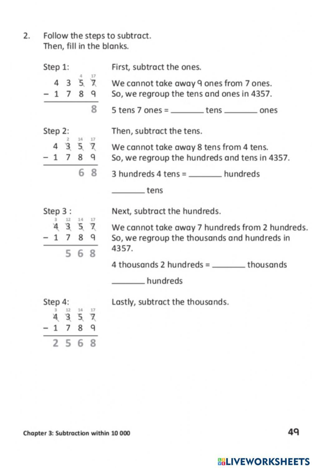 3A p49 worksheet | Live Worksheets