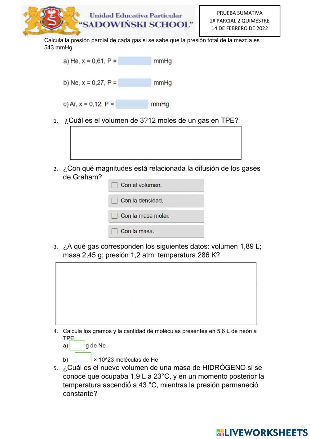 Sumativa 2º parcail 2º quimestre 2º bgu
