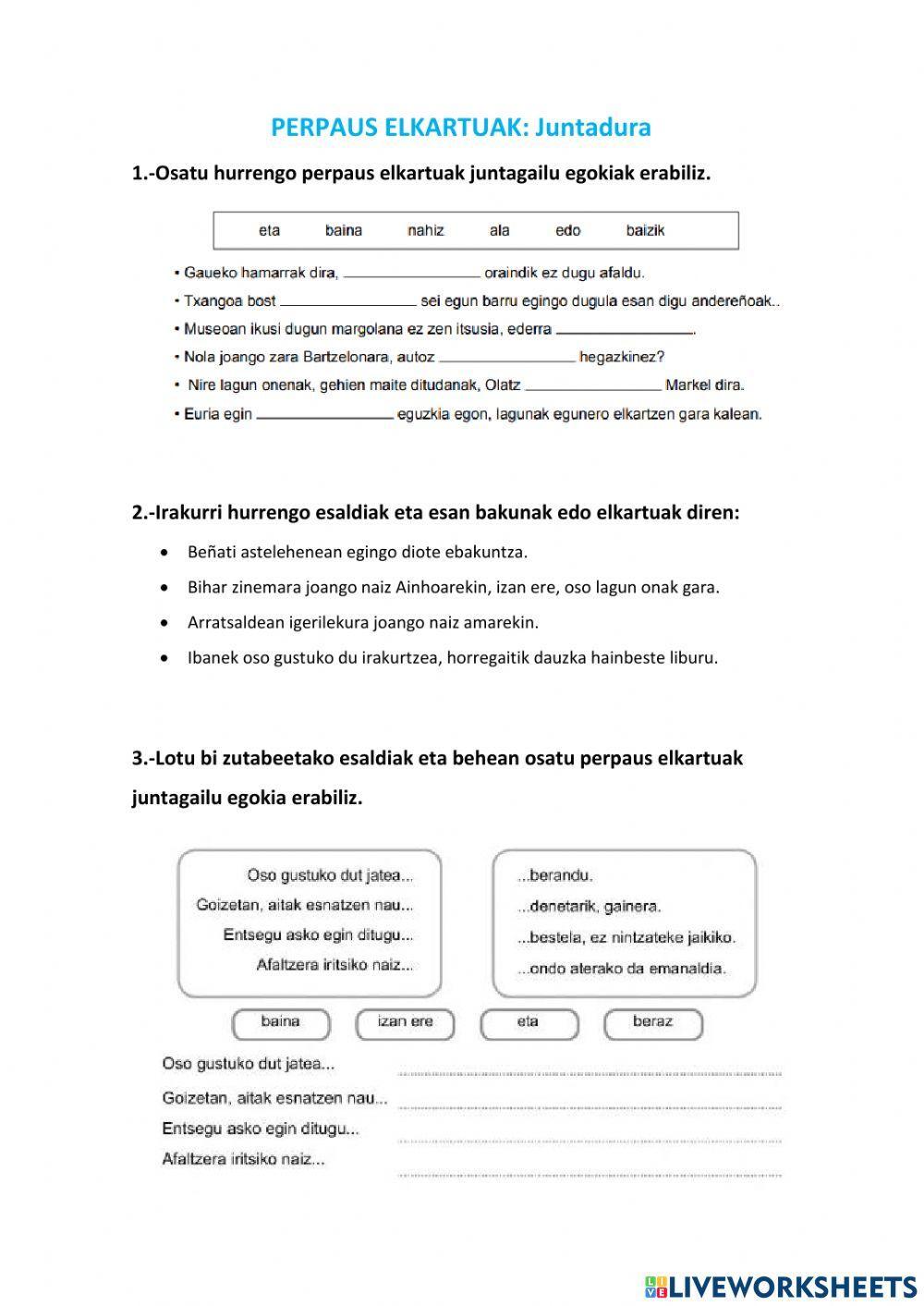Perpaus elkartuak: juntadura