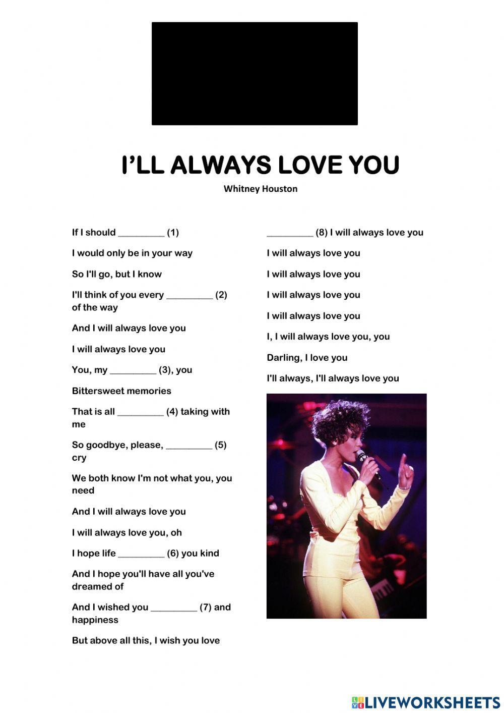 I'll always love you