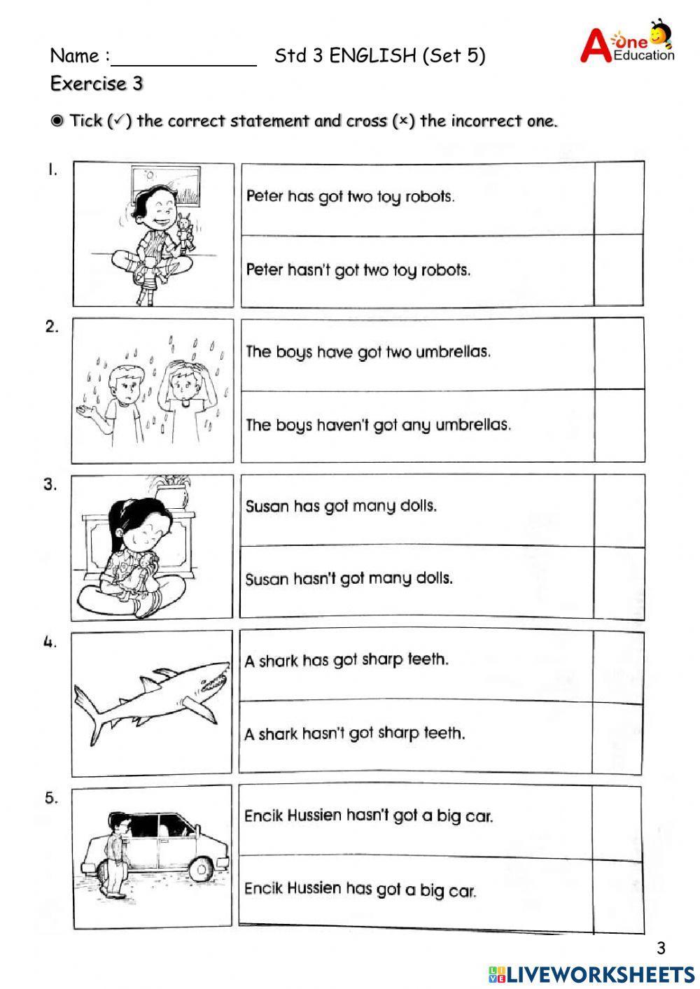 STD 3 ENG (March Set 5)
