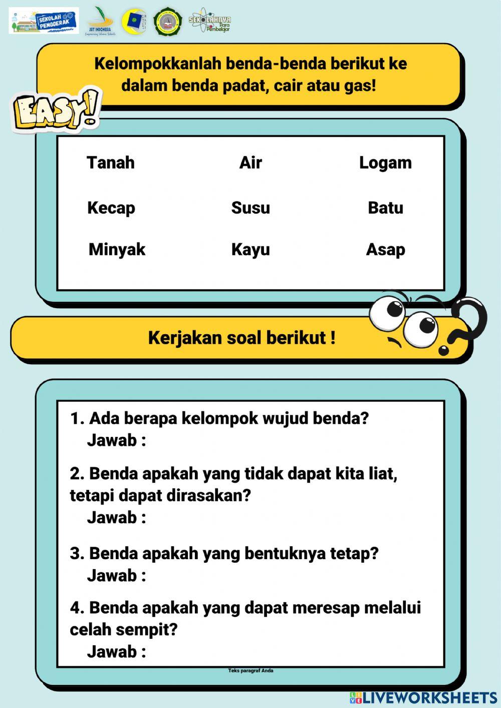 Sifat & Perubahan Wujud Benda