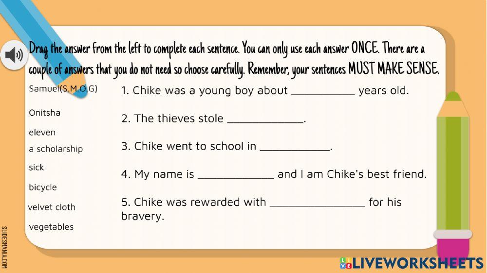 Chike and the River Assessment