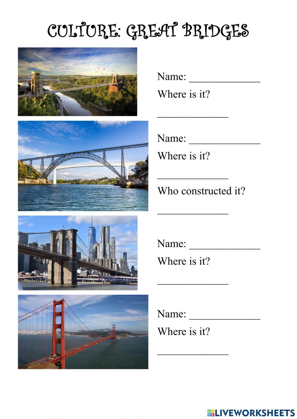 Culture: great bridges and styles of art