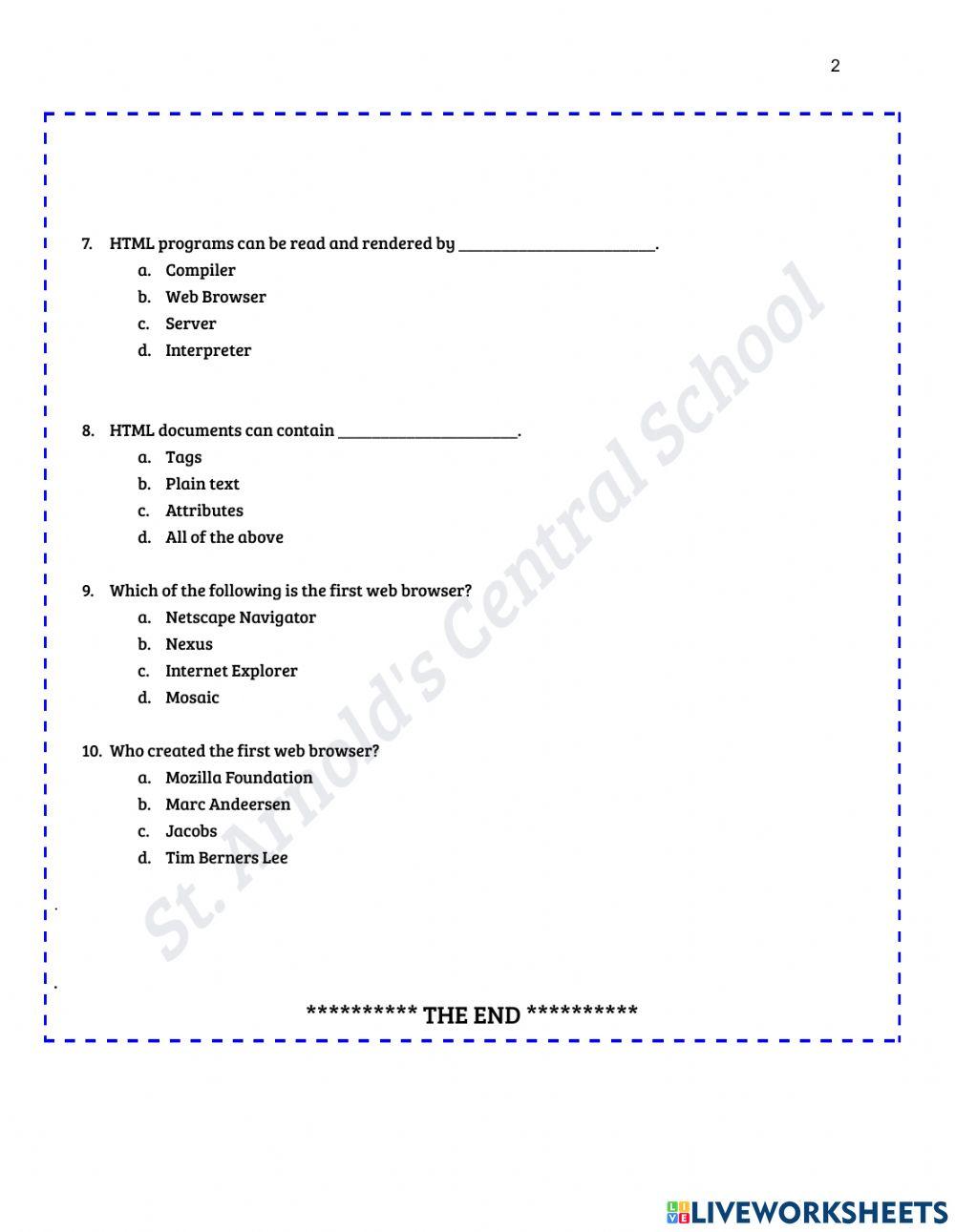 CH : 6 - Introduction to HTML