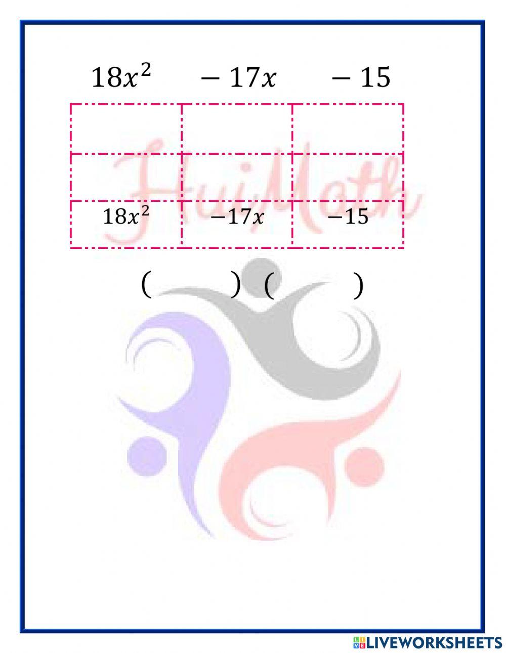 Factorización ax2+bx+c