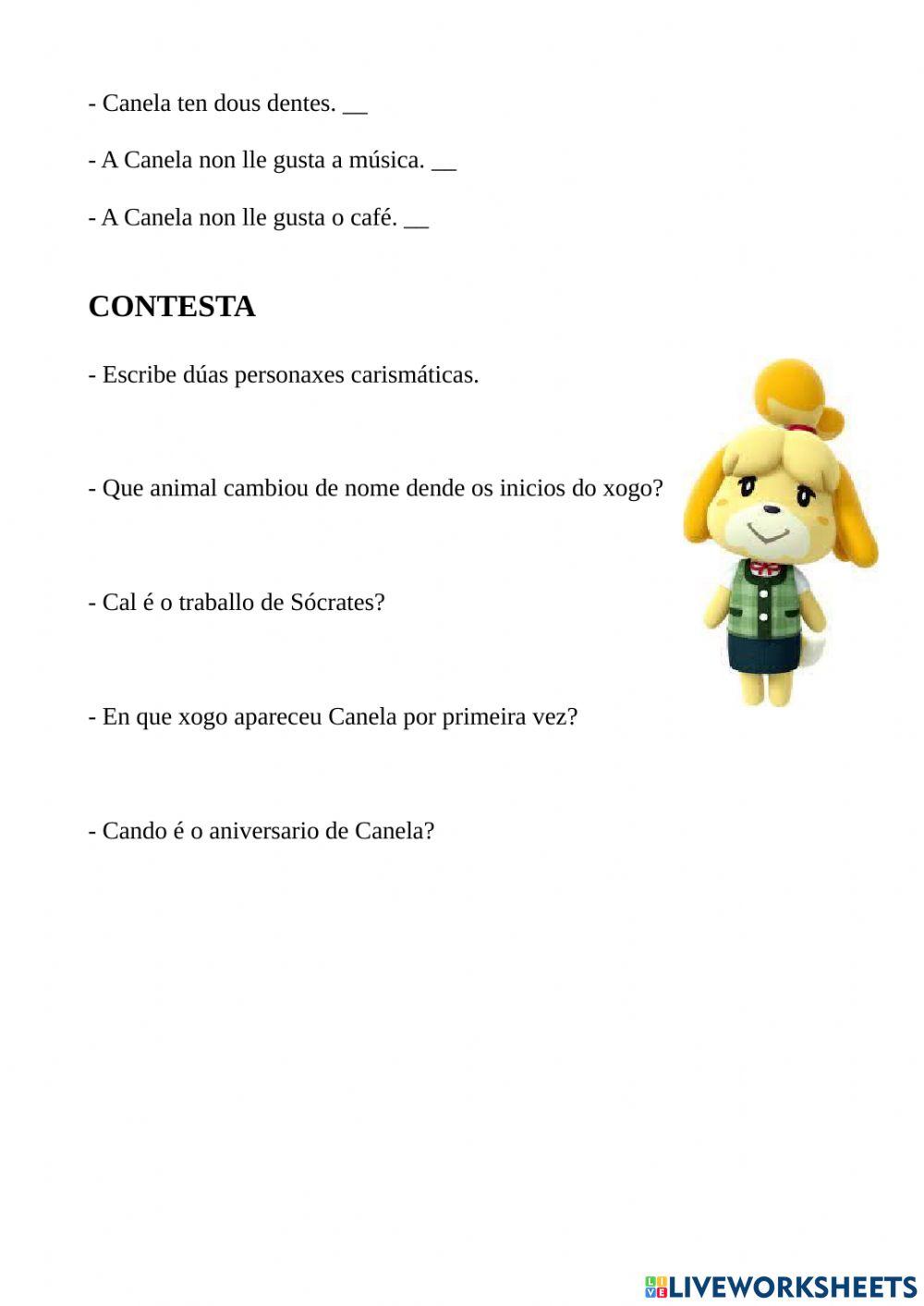 Vídeo comprension animal crossing Vídeo comprension animal crossing
