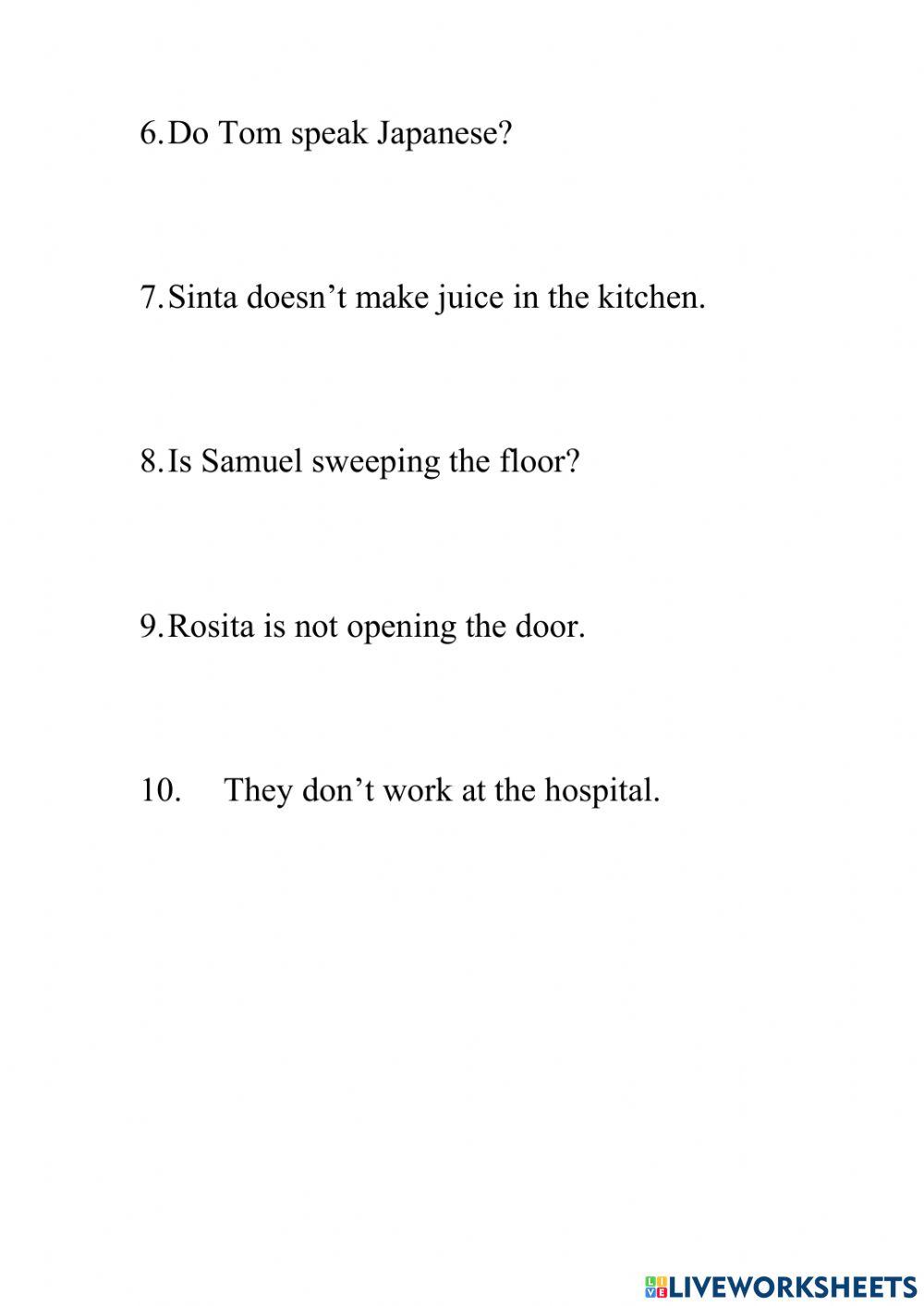 Simple Present and Simple Present Continuous