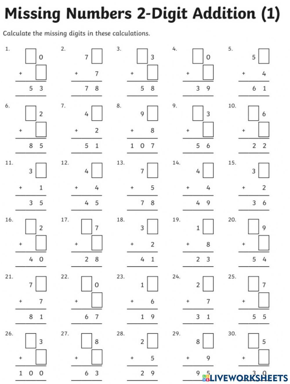 2 digits Addition (With Regrouping)