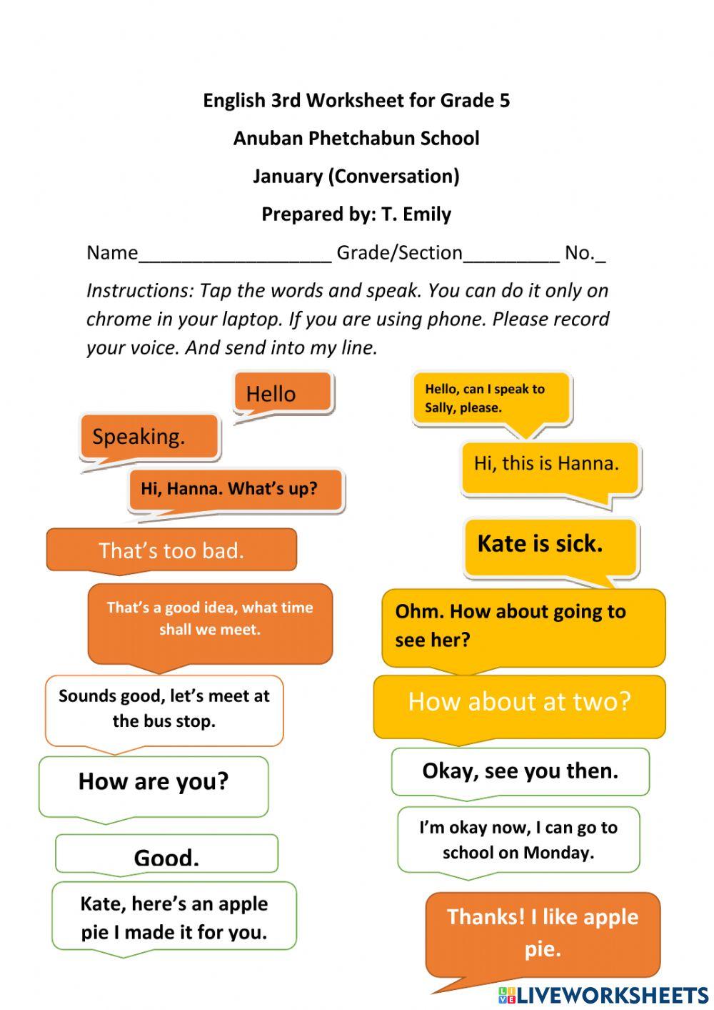 Listening to the conversation