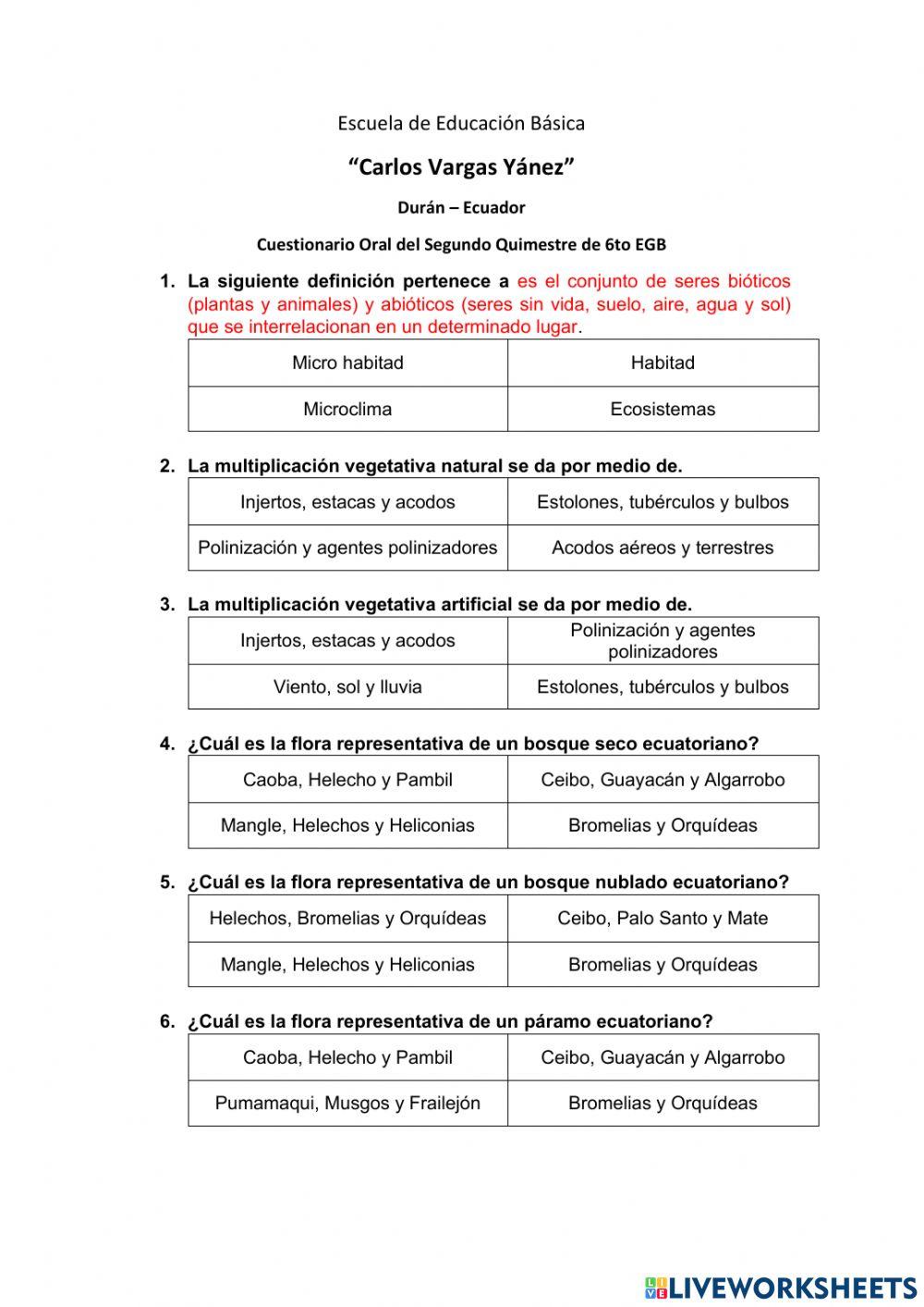 Cuestionatio 6to Egb CCNN 2do Qui