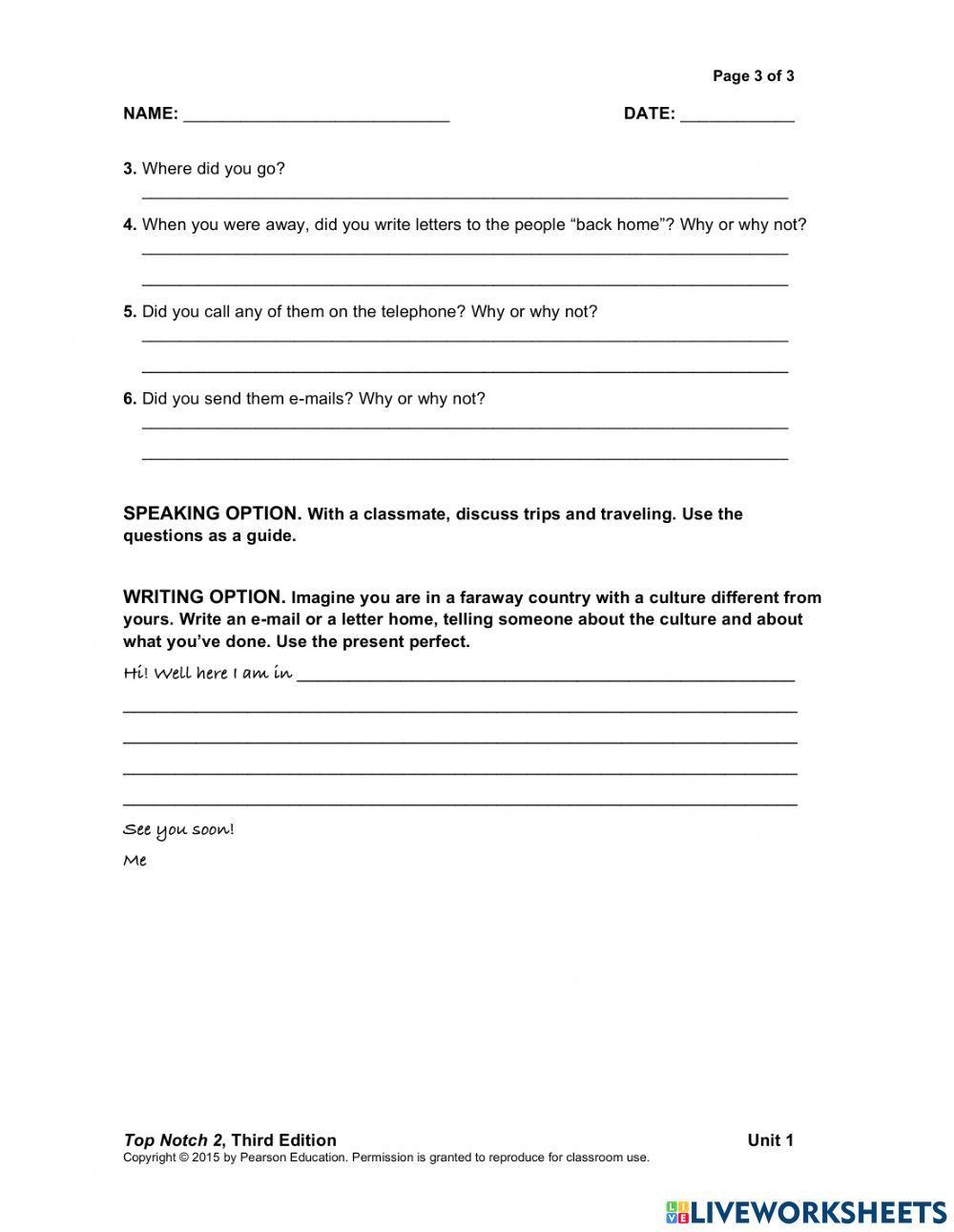 Top Notch pop song Unit 1