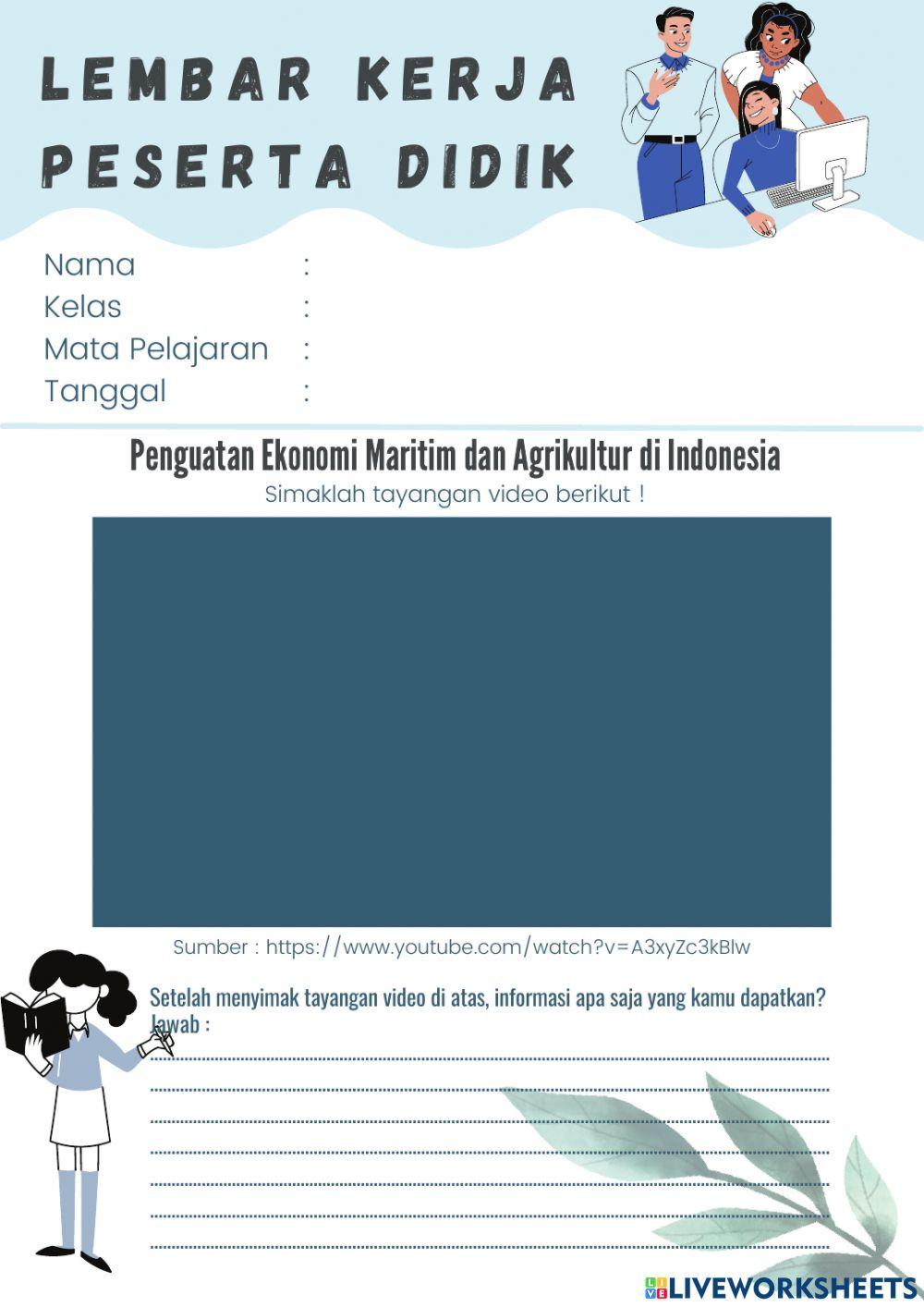 LKPD Penguatan Ekonomi Maritim dan Agrikultur