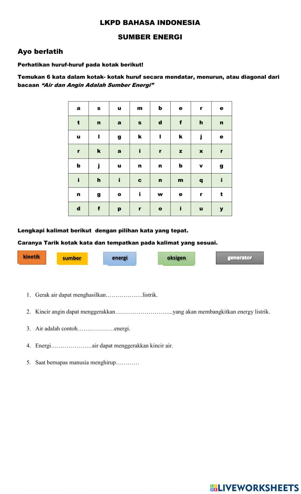 Lkpd bahasa indonesia