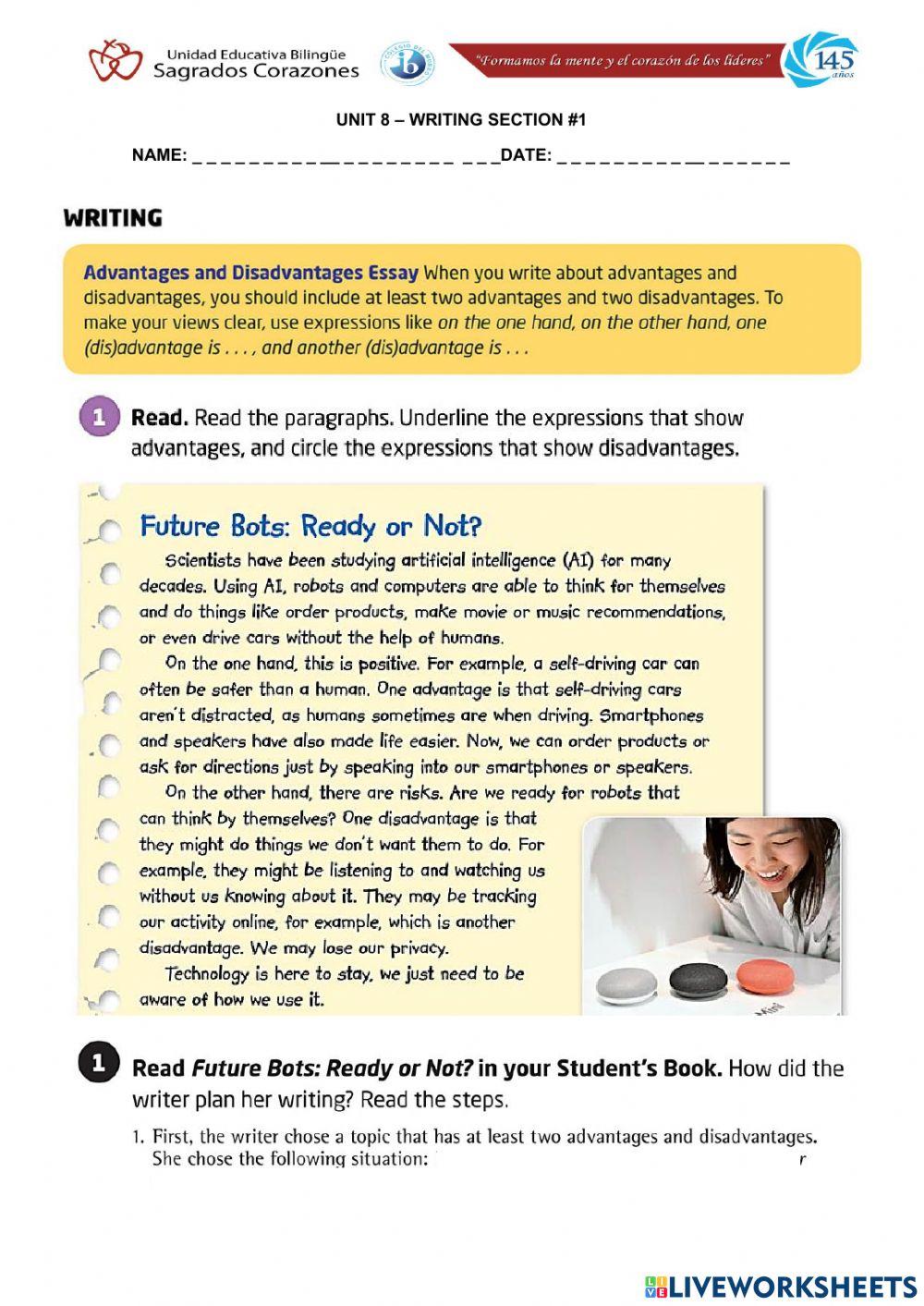 Advantages and Disadvantages Essay