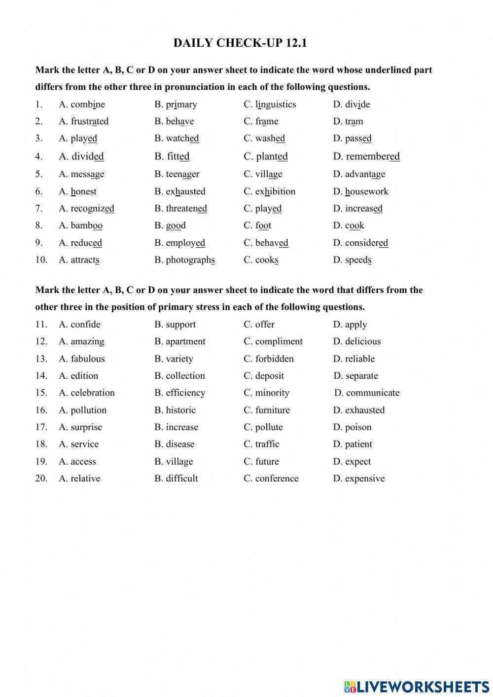 E9 - FT - Pronunciation 2