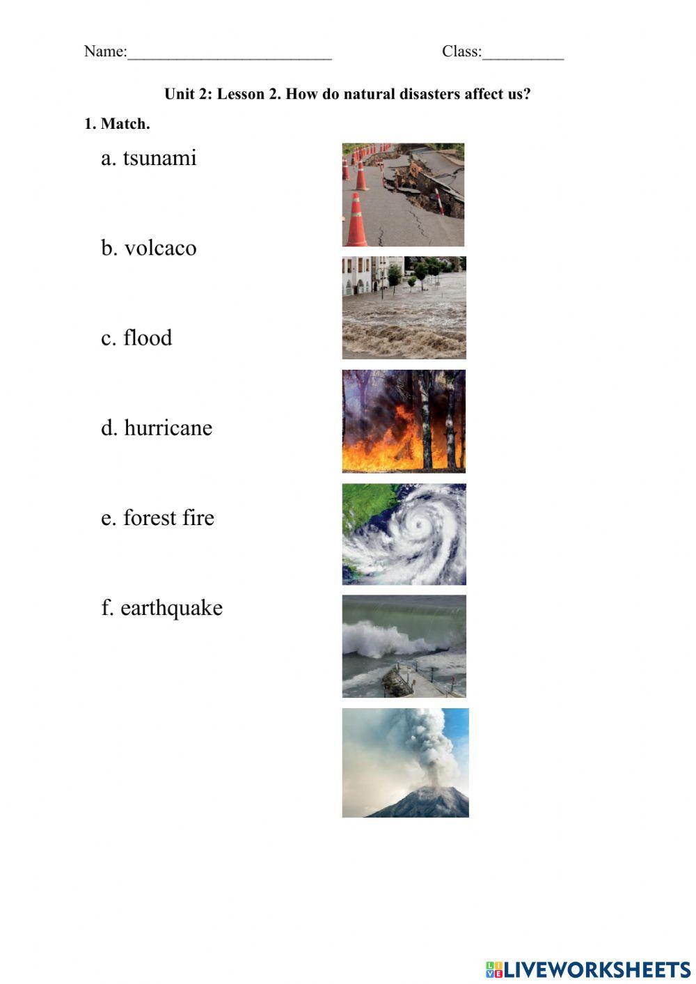 Unit 2. Natural Disasters