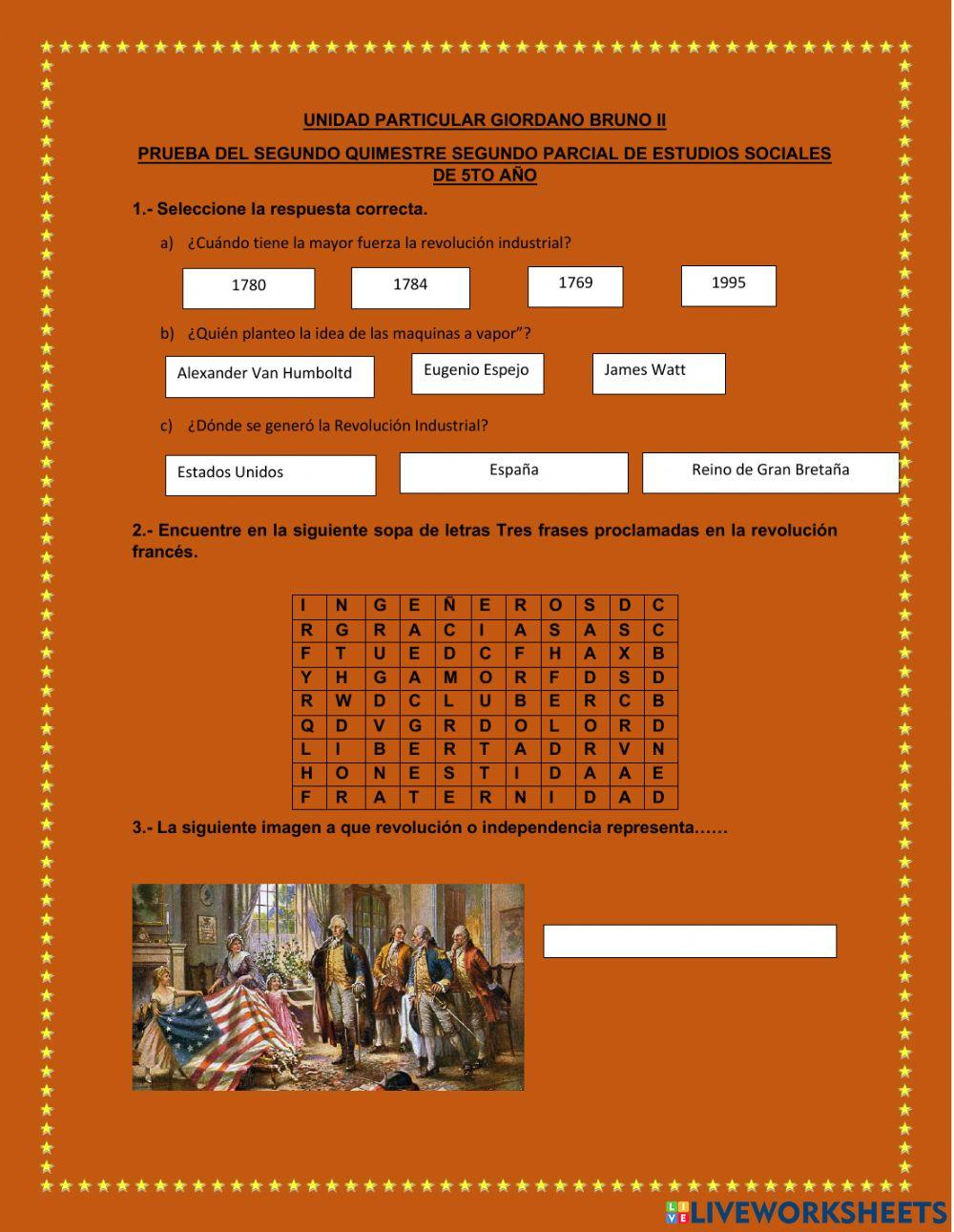 Revolucion E indepencias