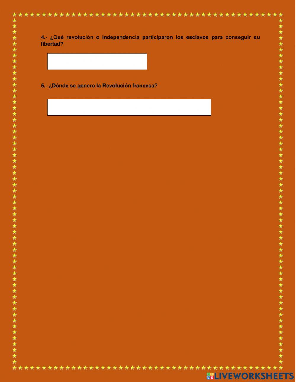 Revolucion E indepencias