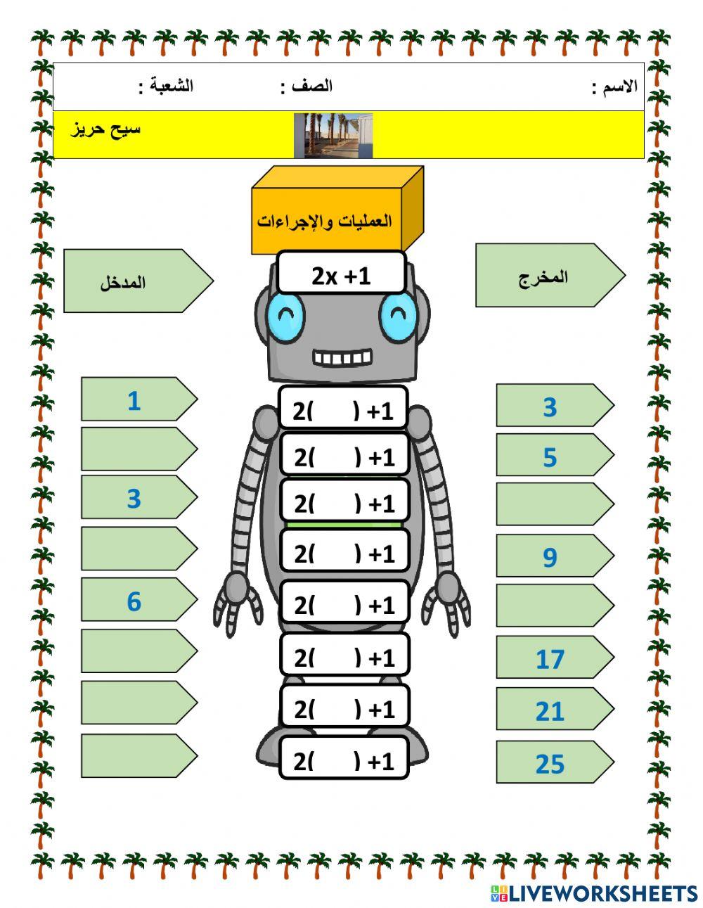 جداول الدوال