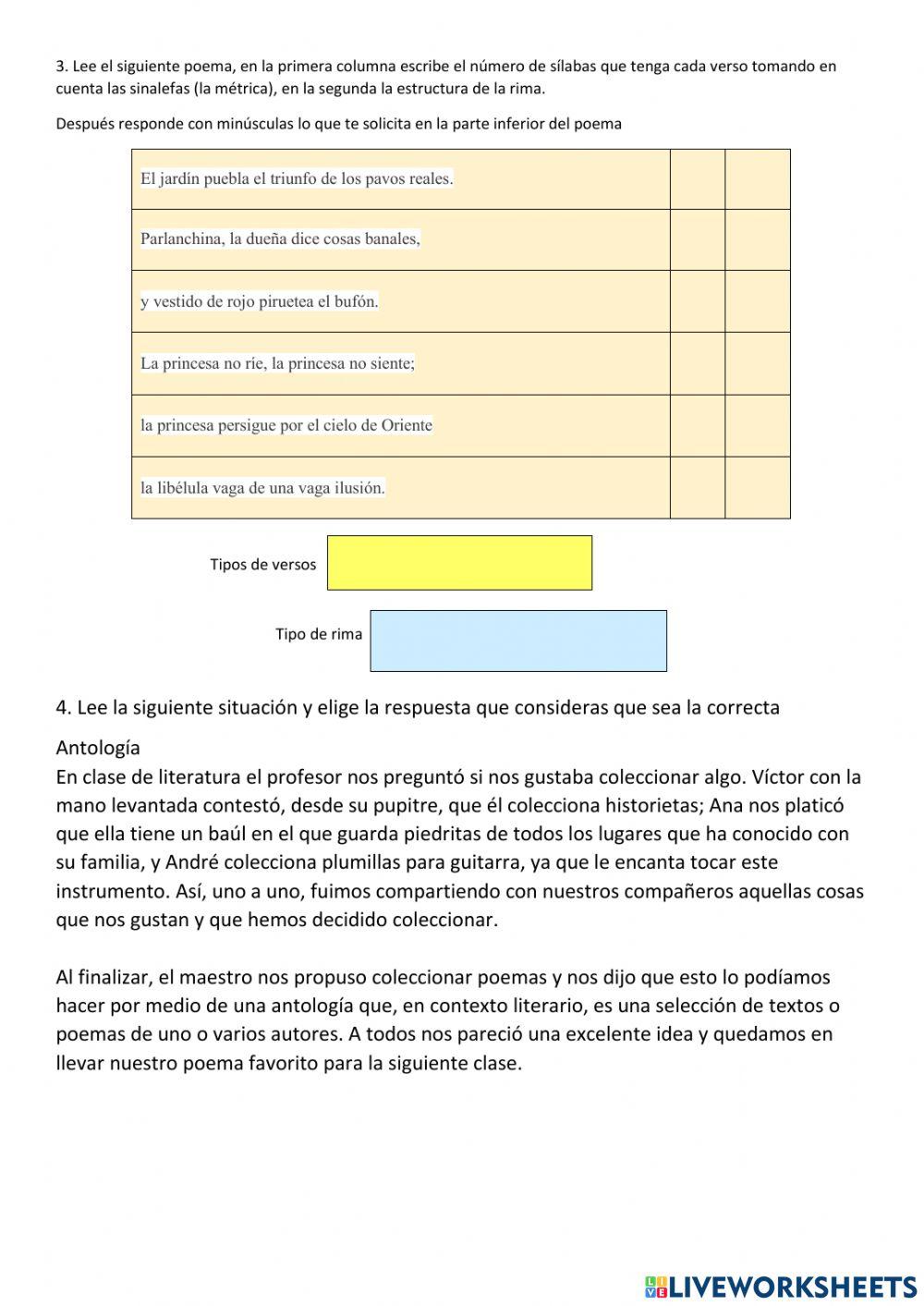 Pesia, figuras retóricas y el prólogo
