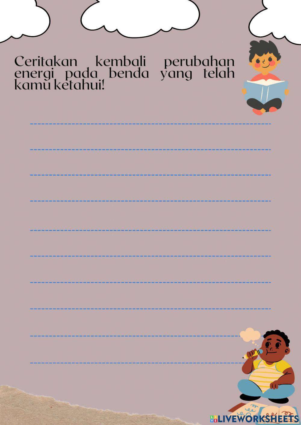 LKPD Bahasa Indonesia Kelas 3 Tema 6 Sb 2 Pb 1