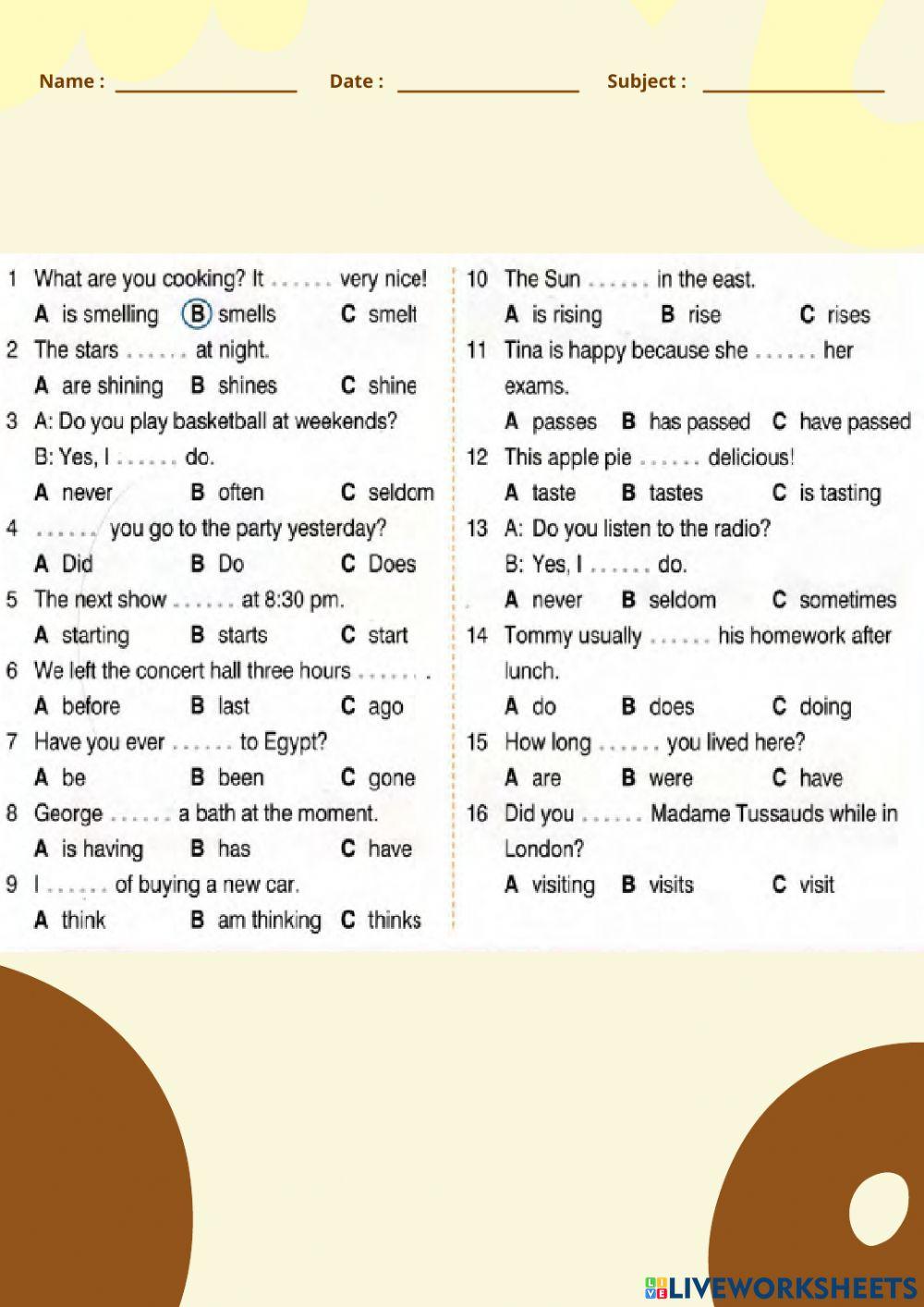 grade 6 check grammar