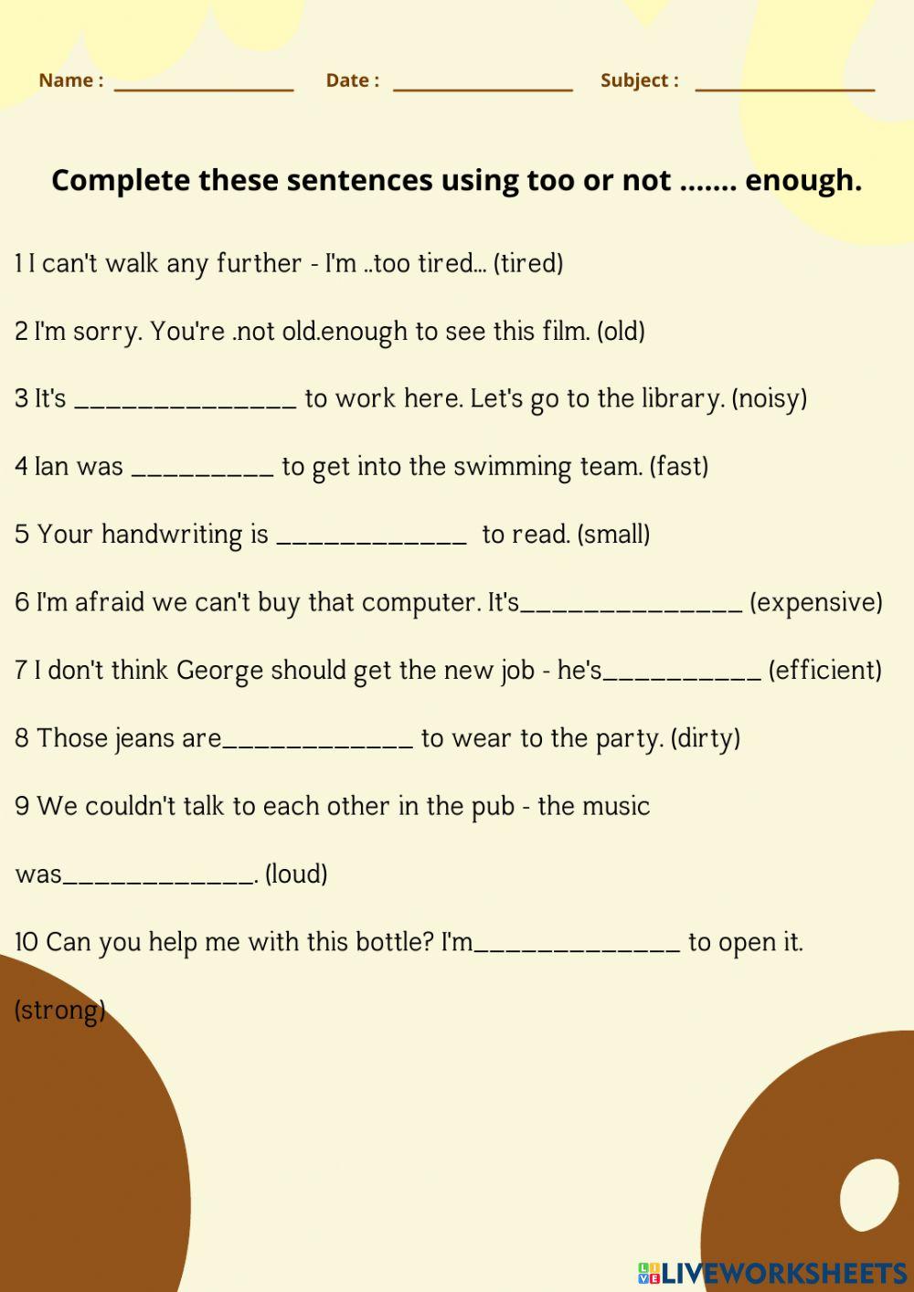 grade 6 check grammar