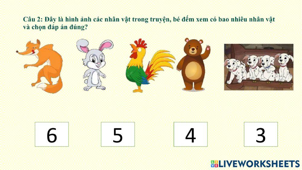 Truyện -Cáo, Thỏ và Gà Trống-