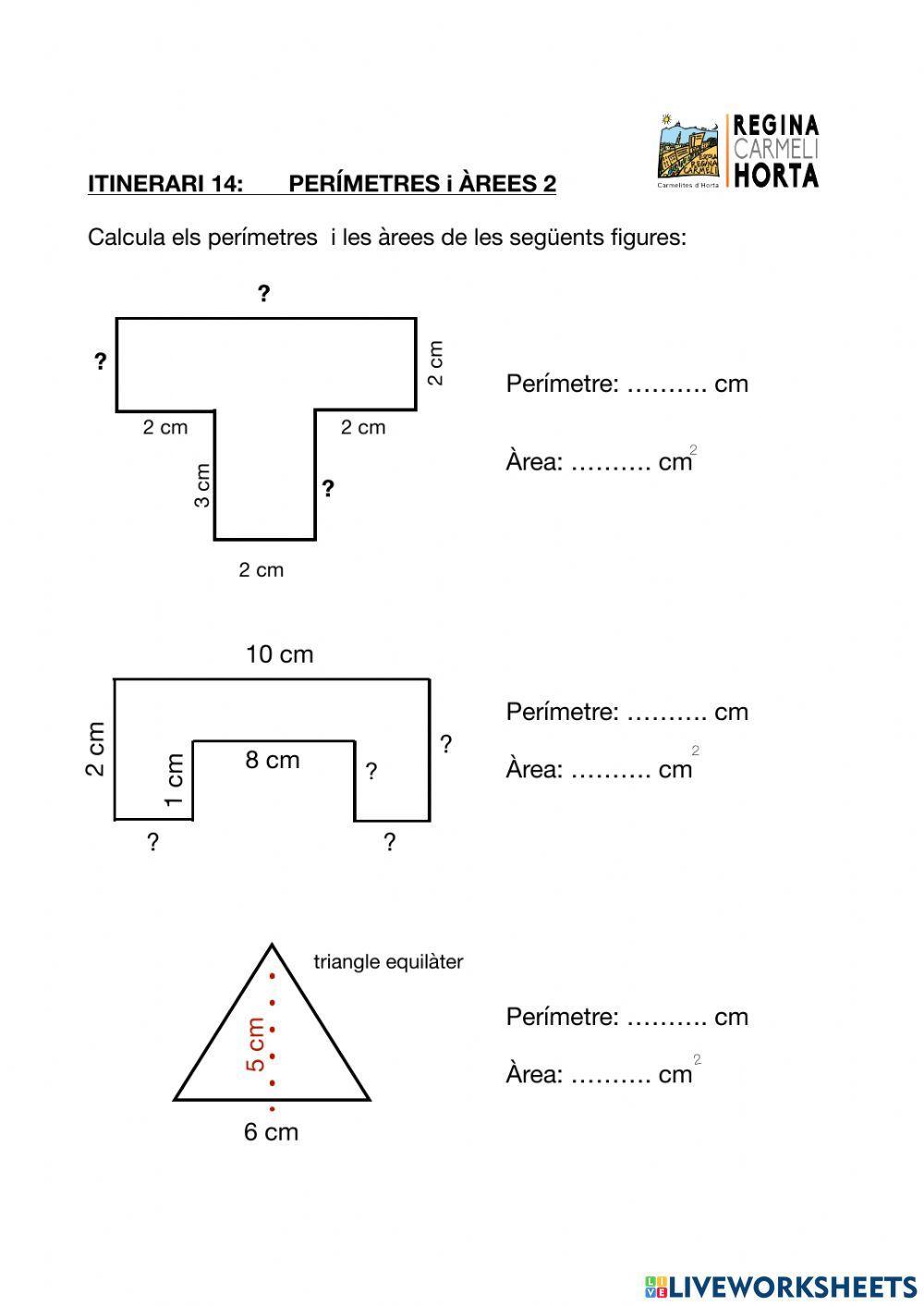 Perímetres i àrees