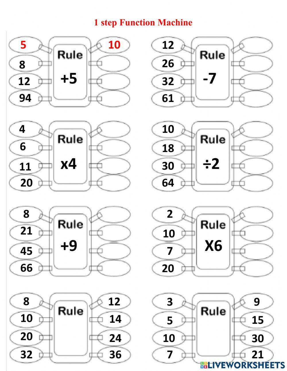 1 step function machine