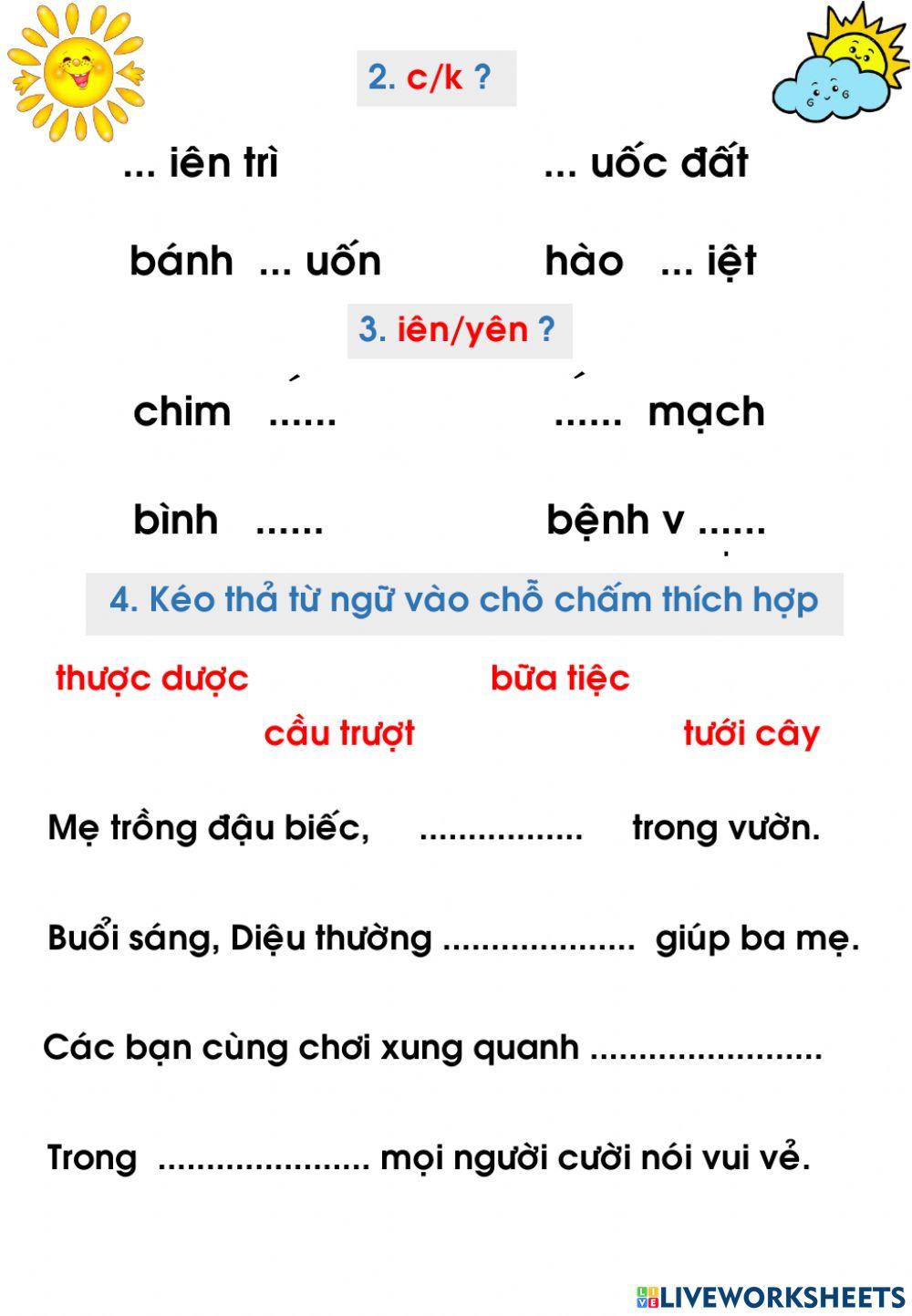 Tiếng việt - ôn tập cđ 16