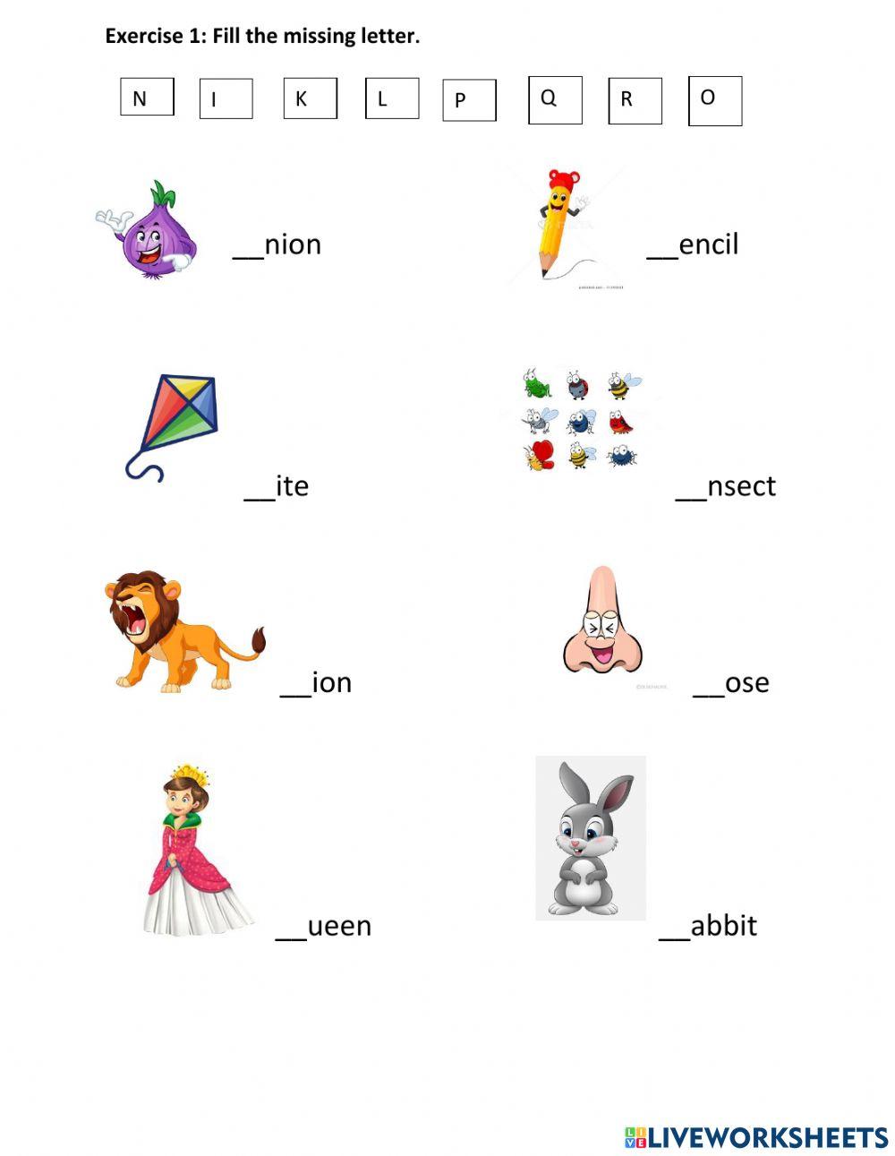 Body parts, letter q, r