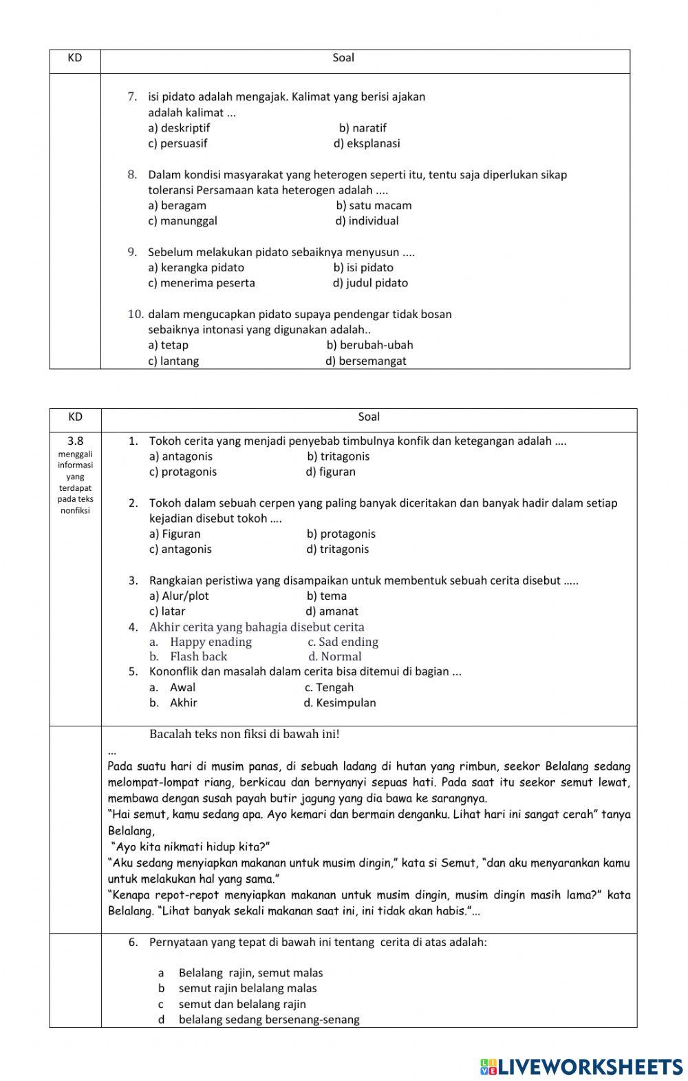 UTS Bahasa Indonesia