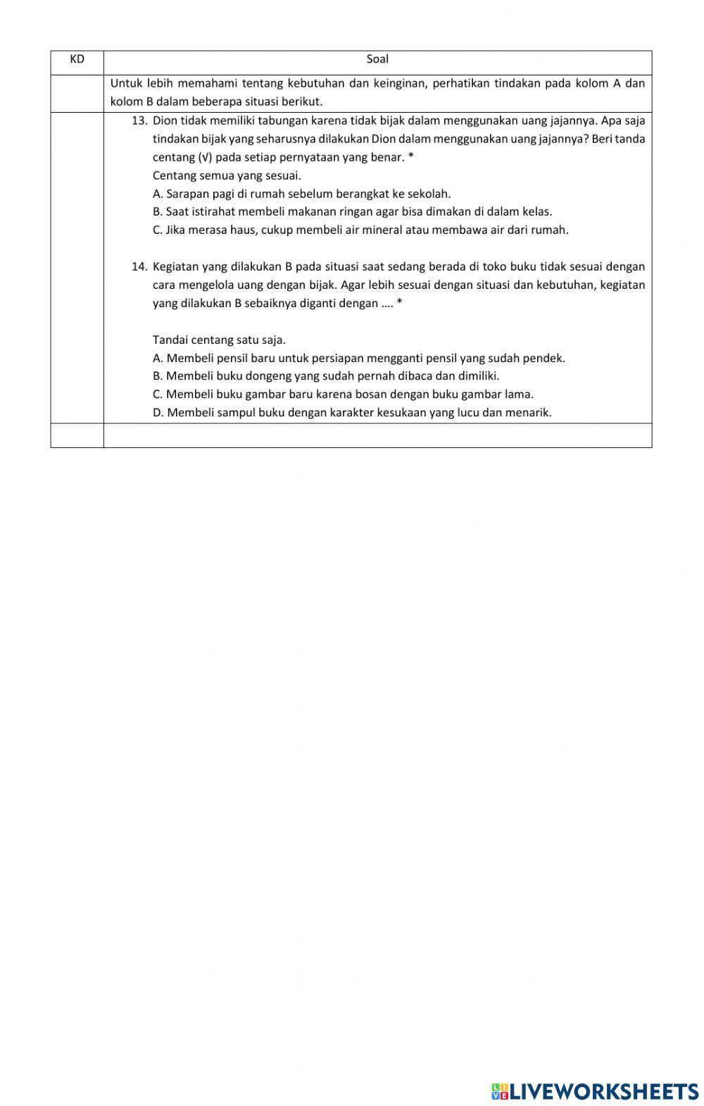 UTS Bahasa Indonesia