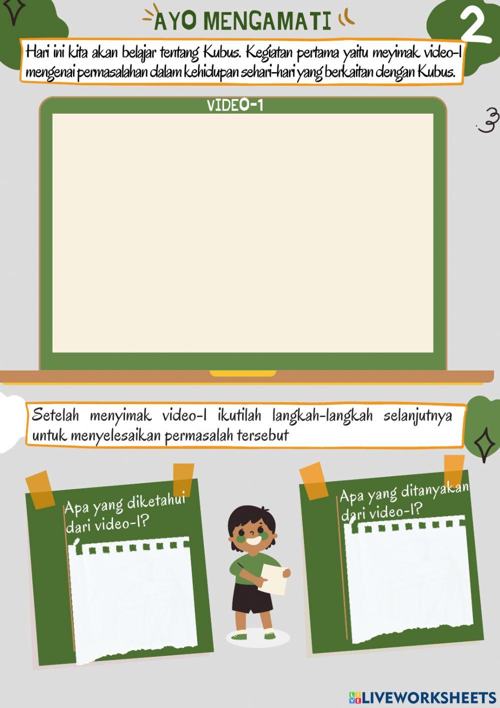 Lembar kerja siswa-kubus